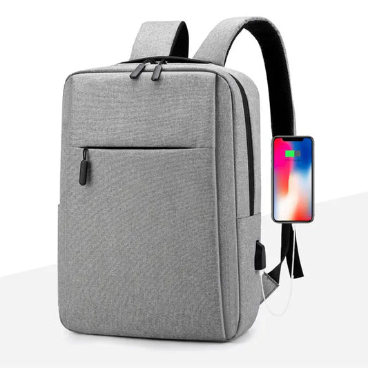 Mochila impermeable sencilla Recargable con USB