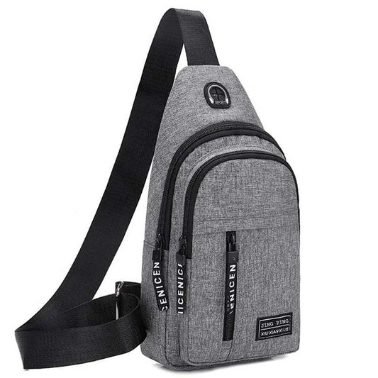 Bolso de Mano Multifuncional Hombre - Viaje, USB, Impermeable y Cruzado